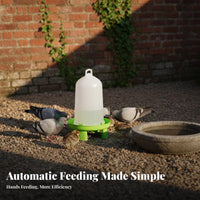 Automatic Pigeon Feeder Large Capacity Leak-Resistant Avian Food Container Chicken Food Dispenser Easy to Clean Fowl Supplies