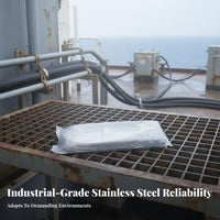 Stainless Steel Cord Tie High-Temperature Withstand Ant Automatic-Locking Metal Strap Automatic-Locking Metal Tie Rust-Withstand