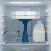 Pizza Box Stand Strong and Stable Fridge Pizza Holder Space-Saving Fridge Rack Easy to Clean Rotating Food Holder