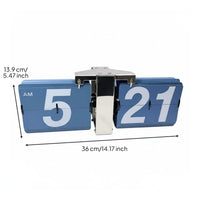 Retro Flip Clock Minimalist Design Flip down Clock Luxury Look Home Decor for Desk