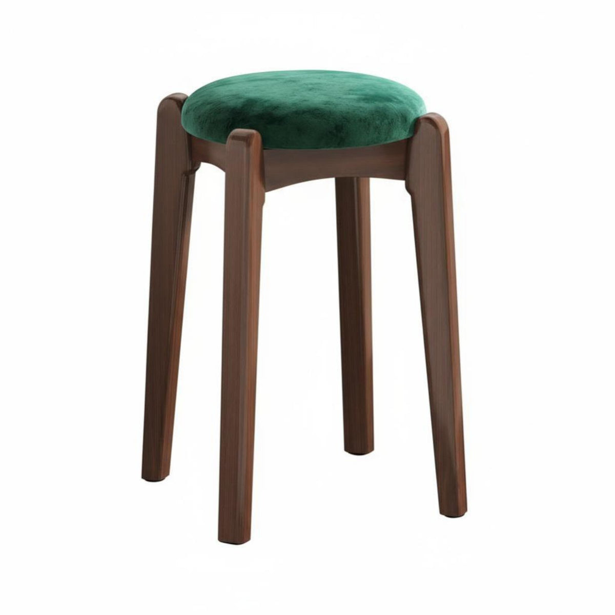 Stackable Rectangular Wooden Stool Nordic Design Backless Square Seat Modern Minimalist Small Bench Space-Saving for Homeowners, Apartment Dwellers, Decorators, Living Room, Kitchen, Bedroom, Entryway