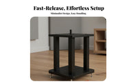 Shock-Absorbing Speaker Floor Stand Vibration Reduction Bookshelf Speaker Stand Stable Base Design Metal Audio Rack Anti-Slip Pads for Home Theater Enthusiasts, Audiophiles, Professionals, Stage