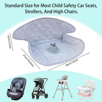 Water-Absorbent Cartoon Chair Pad for Baby Stroller and High Chair