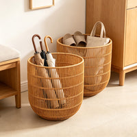 Rattan-Style Laundry Basket, Modern Minimalist, for Bedroom or Hotel