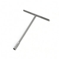 T-Handle Socket Wrench Heavy-Duty Deep Socket Wrench Tool Non-Slip Manual for Mechanics, Automotive Repair