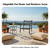 4 Pieces 4-Piece Sofa and Armchair Set Weather-Resistant Outdoor Furniture Rustresistant Frame Patio Lounge Group for Families, Balcony, Garden, supportyard