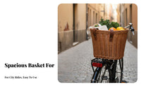 Large Capacity Electric Bike Rear Basket Lightweight Detachable Bike Basket Multipurpose for Commuting
