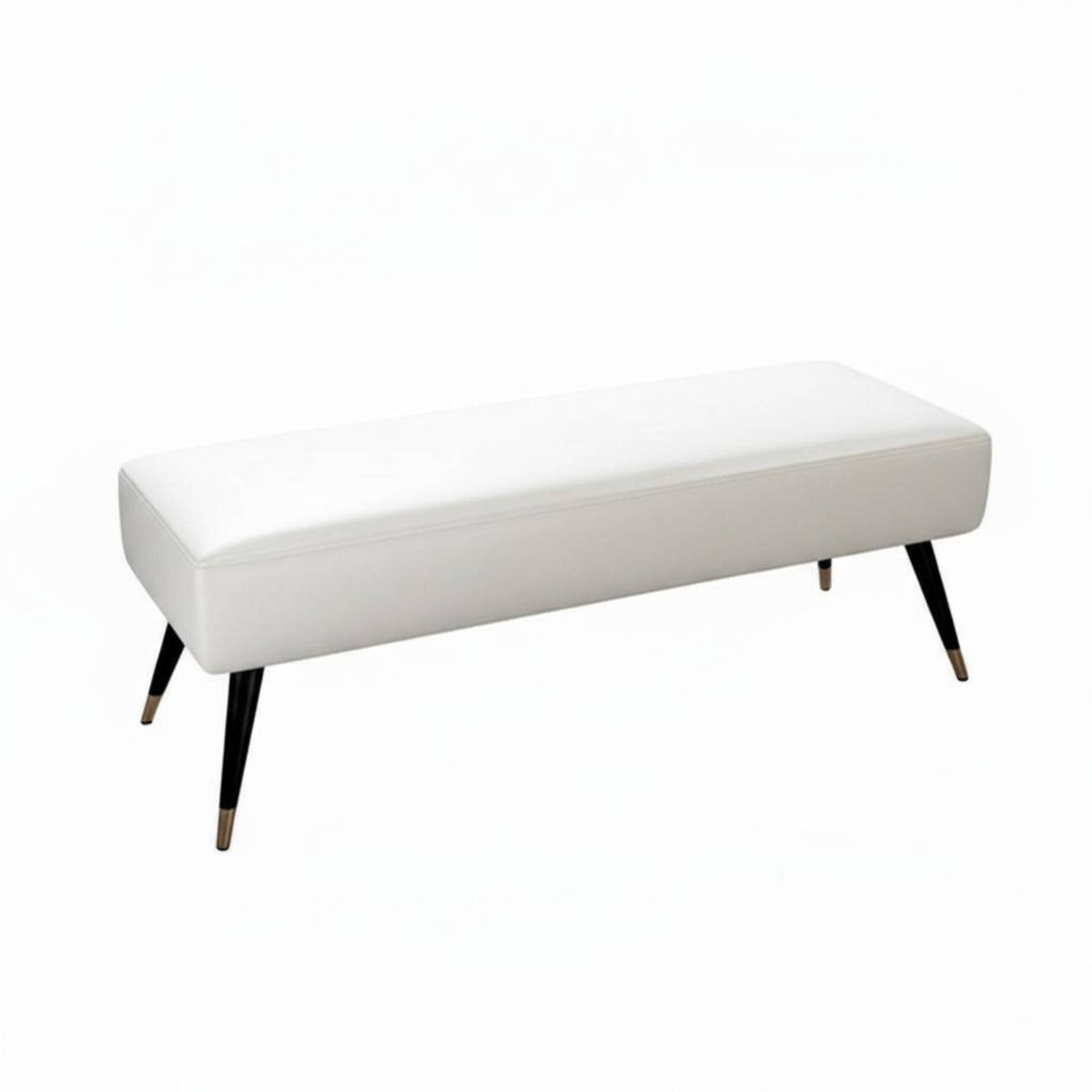 Padded End-of-Bed Bench Modern Design Long Padded Bench Versatile Placement Long-Lasting Construction for Guests, Entryway
