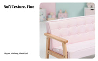 Solid Wood Frame Padded Toddler Chair Youngster-Sized Miniature Tufted Armchair Soft and Comfortable youngsters' Sofa Ergonomic Design for Preschoolers, Babies 12 months+, Kindergarten, Reading Corner, Photography Studio, Playroom
