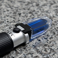 Handheld Refractometer ATC Optical Refractometer Tester Automatic Temperature Compensation Meter Two-scaleScale for Technicians