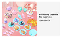 44 Pieces Afternoon Tea Toy Set Great Gift Pretend Dessert Tea Set