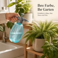 1.5L Hand Press Transparent Plastic Spray Bottle for Garden, Home, and Plant Misting