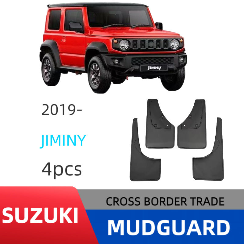Suzuki Jimny 2019-2021 Mud Flaps, Black Plastic, AT