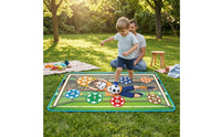 Wall-Mounted Soccer Target Mat Skill-Building Soccer Game Mat Toy Soft Multi-Player for Children, Playroom, Backyard