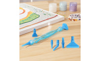 Threaded Diamond Painting Pen with Interchangeable Heads Ergonomic Diamond Painting Pen Comfortable Craft Tools Easy-Grip for Hobbyists
