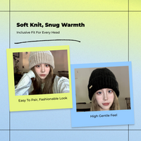 Women's Knit Hat Warm & Soft Adjustable Ear Cover