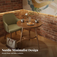 Double-Layer Design Two-Tier Negotiation Table Set Minimalist Design Office Reception Table Set Versatile Adjustable Foot Pads for Business Owners, Apartment Dwellers, Homeowners, Shop, Cafe, Balcony