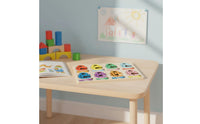 Cognitive Development Lock-and-Key Game Board Polished Surface Wooden Color Match Game Sturdy Shape Matching Board Educational Inspired for Preschoolers