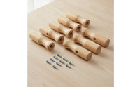 8 Pieces Easy-to-Install Foosball Table Handle with Screws Contoured Foosball Handle with Screws Tapered Sports Equipment Comfortable for Game Room