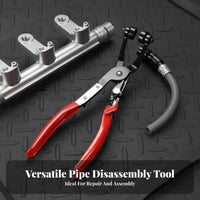 Urea Pipe Pliers High Carbon Stainless Alloy Line Disconnect Pliers Car Petrol Pipe Removal Tool for DIY Enthusiasts, Mechanics, Auto Repair Shop