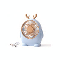 Circular Grille Small Tabletop Fan Stable Base Home Gadget for Desktop