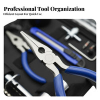 32 Pieces Universal Fit 32 Piece Tire Repair Kit Portable Tubeless Tire Plug Kit Long-Lasting for Roadside, Away from Pavement-Road