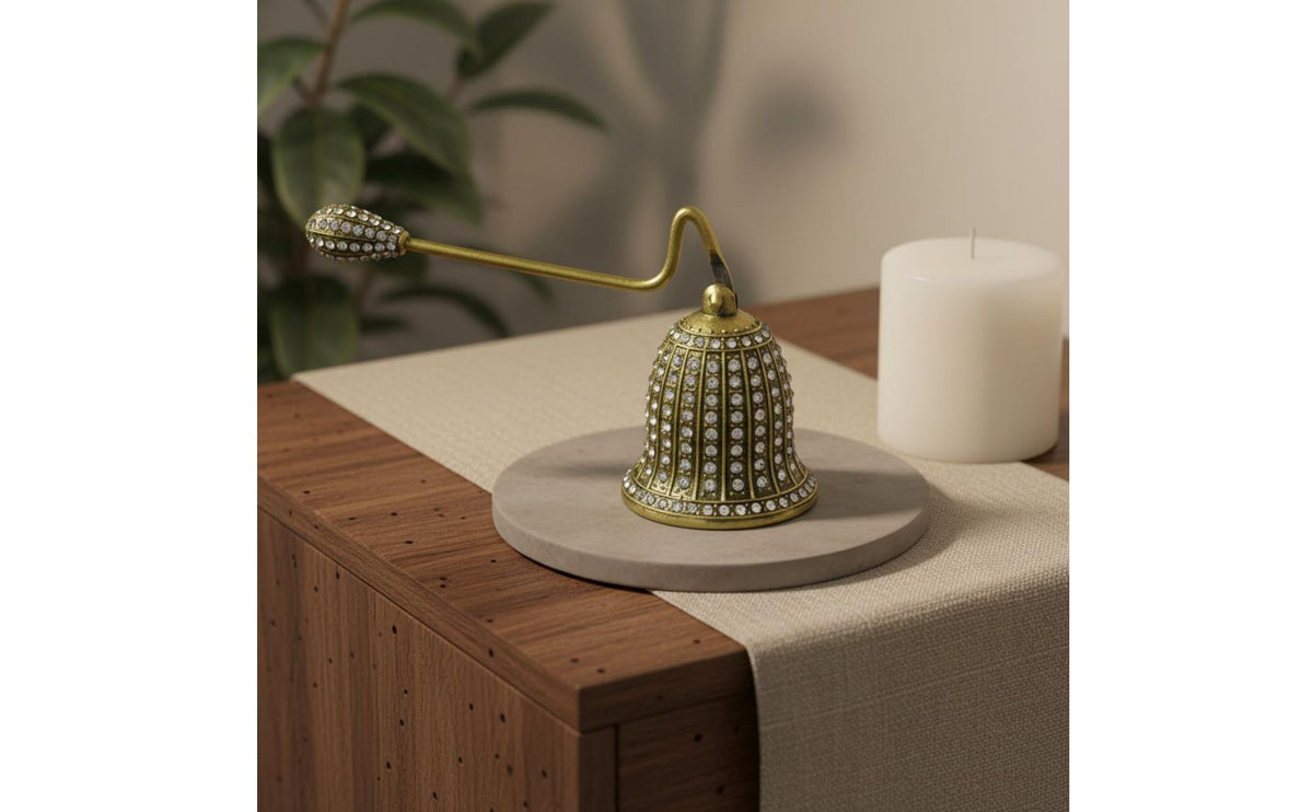 Long Handle Candle Wick Smotherer Prevents Smoke & Beeswax Spatter Decorative Candle Wick Smotherer Enamel Finish