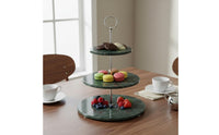 3 Tier Cake Stand Elegant Design Marble Cake Stand Simple to Clean Marble Dessert Tray for Afternoon Tea, Party