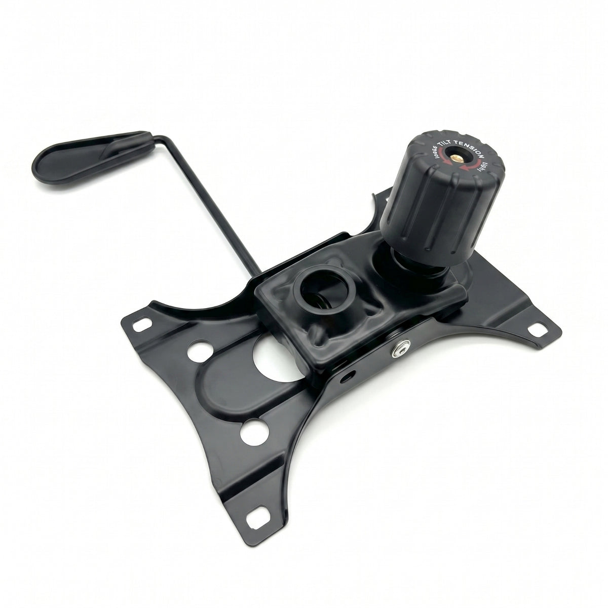 Matte Black Office Chair Tilt Control Mechanism Sturdy Chair Tilt Mechanism Plate Replaceable Hardware Universal for Maintenance Technicians