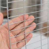 Bird Breeder Bird Cage Welded Wire Mesh 3-Tier 12 Compartments Galvanized Steel Wire 200x55x150cm Large For Pigeon Enthusiasts Breeding