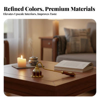 Candle Wick Dipper Ornate Design Decorative Candle Wick Dipper Home Decoration Heat-Resistant Electroplated Finish for Spa