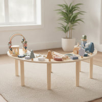 Developmental Table with Bead Maze Learning Developmental Table Wooden Activity Center Multifunctional Furniture