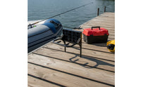 Aluminum Alloy Inflatable Boat Engine Mount Lightweight Outboard Engine Bracket Easy to Install Transom Plate Bracket Stable Support