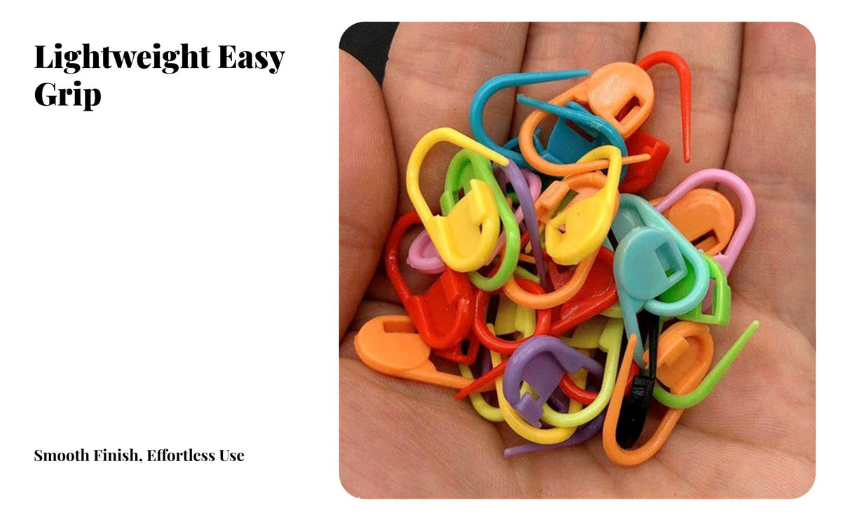 Multi-Color Locking Stitch Markers Prevents Unraveling Crochet Locking Pins With Storage Box for Knitters, DIY Hobbyists, Crocheting, Sewing