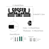 Medal Hanger Rack Heavy Duty Sports Medal Display Inspirational Quote Athlete Award Hanger for Athletes