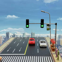 DIY HO Scale Traffic Light Miniature 1:87 Traffic Light Realistic Design 1:87 Model Indicator Easy to Install