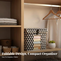 Lidded Clothes Storage Box Minimalist Lidded Textile Organizer Dustproof Lid Textile Storage Box for Closet, Bedroom