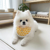 Cute Duck Print Dog Bandana Neck Wrap and Neckerchief, Tie On Cloth Material Fashion, Small Medium Large Golden Retriever Samoyed Husky Dog Scarf