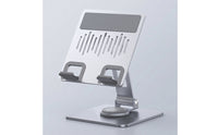 Metal Desktop Stand with Folding Arm Heavy Strong Phone Holder with Rotating Base Holder Stand for Professionals, Students