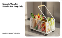 Wheeled Trolley Smooth Rolling Raised Sides for Package Pickup