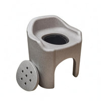 Expanded Polypropylene Toilet Chair Molded One-Piece Bedside Commode Ventilated Washroom Aid