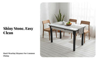 Space-Saving Extendable Pedestal Table Modern design Household Furniture Easy to Clean abrasion Resistant for Apartment Dwellers, Families, homeowners, Small areas, Dining Room, Family Gatherings, Kitchen