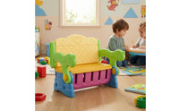 Chair Indoor Chair with Armrests No Assembly Armchair for Playroom, Bedroom, Learning Corner