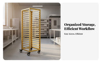 Enclosed Aluminum Bakery Rack With Locking Wheels Multi-Layer Cooking Tray Cart Heavy Duty Transparent Panel Pan Rack for Culinary Experts