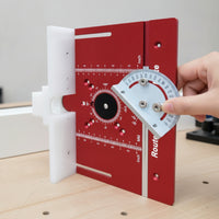 3 Pieces Router Table Insert Plate with Hand Crank Adjustable Router Table Insert Plate Aluminum for Woodworkers, Carpenters, Carpentry Shop