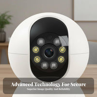 360 Degree Camera Remote Mobile Access Indoor Observation Camera High-Resolution Child Observation Device for Homeowners, Parents, Indoors, Bedroom