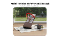 Natural Rocking Motion Foldable Rockr Seat Folds Flat Infant Rocker Liberates parents' Hands Soothing Chair Adjustable Backrest for Infants, Newborns, Caregivers, Rest Time, Nursery, Playtime, Travel