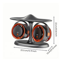 twinHead Fan Compact Double Head Fan Quiet for Office Workers