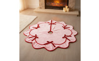 Christmas Tree Skirt Festive Christmas Tree Skirt with Edge Elegant