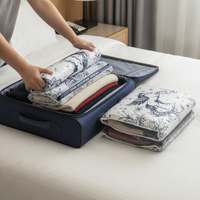Travel Vacuum Compression Bags for Luggage, Clothes, and Down Jackets - No Pump Needed, Moisture-proof Storage